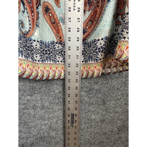 Renee C. Sun Dress Women's S/M Sleeveless Haulter Multi color Paisley Print Mini - Picture 4 of 10